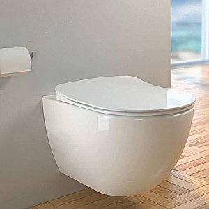 Унитаз подвесной CREAVIT FREE FE320-11CB00E белый, безободковый купить в интернет-магазине Sanbest