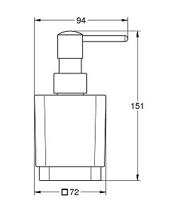 Диспенсер жидкого мыла GROHE Selection Cube купить в интернет-магазине сантехники Sanbest