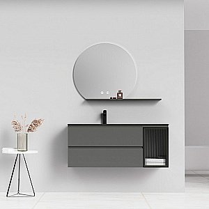 Тумба с раковиной Orans BC-2055-1200L 120 2055120L темно-серая для ванной в интернет-магазине Sanbest