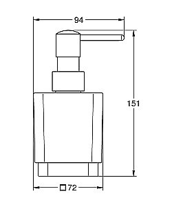Диспенсер жидкого мыла GROHE Selection Cube купить в интернет-магазине сантехники Sanbest