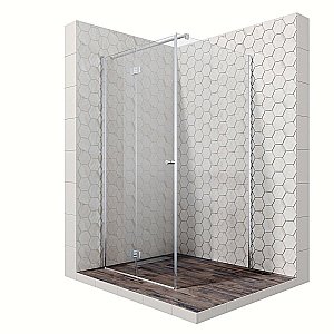 Душевой уголок Ambassador Diamond 12011106 100x100 стекло прозрачное/профиль хром купить в интернет-магазине Sanbest