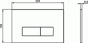 Кнопка для инсталляции Ideal Standard Prosys Oleas M2 R0121 хром купить в интернет-магазине сантехники Sanbest
