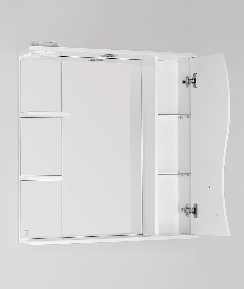 Зеркало со шкафом Style Line Амелия 75 в ванную от интернет-магазине сантехники Sanbest