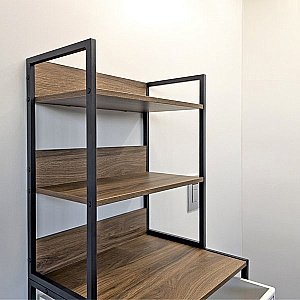 Стеллаж для стиральной машины Comforty 00-00011201 дуб тёмно-коричневый для ванной в интернет-магазине сантехники Sanbest