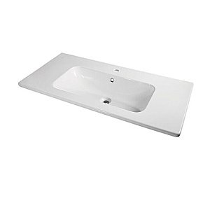 Тумба с раковиной Caprigo Novara 100 c 2 ящиками белая для ванной в интернет-магазине Sanbest