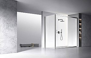 Душевой уголок Veconi Rovigo RV060-180120-01-C5 180х120 стекло прозрачное/профиль хром купить в интернет-магазине Sanbest