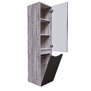 Пенал подвесной Grossman Талис 303507 35 бетон пайн/графит для ванной в интернет-магазине сантехники Sanbest