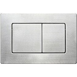 Кнопка для инсталляции Veconi Flush FLV9-S брашированная сталь купить в интернет-магазине сантехники Sanbest