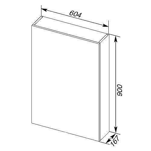 Зеркальный шкаф Aquanet Рондо 60 купить в интернет-магазине сантехники Sanbest