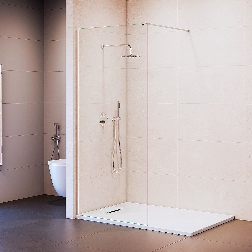 Душевая перегородка RGW Walk In WA-210 80 351021008-11 стекло прозрачное/профиль хром купить в интернет-магазине Sanbest