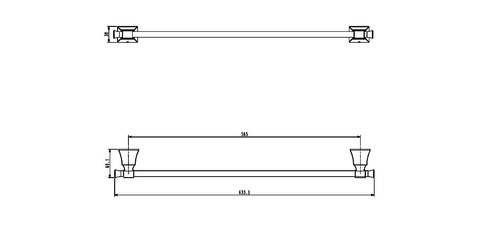 Полотенцедержатель Art&Max Genova AM-M-036-CR купить в интернет-магазине сантехники Sanbest