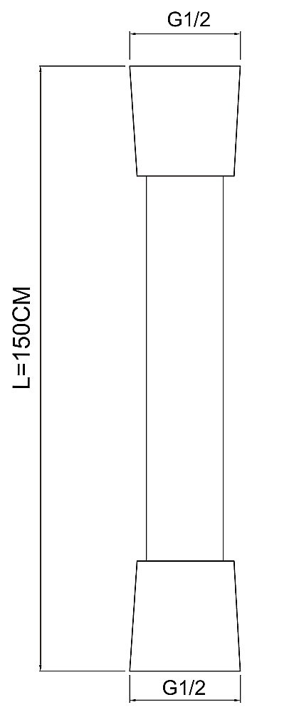 Душевой шланг Aquanet AF000-05B купить в интернет-магазине сантехники Sanbest