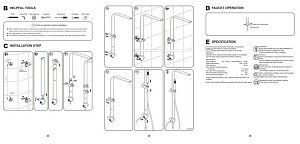 Душевая система Bravat ARC D224K-ENG купить в интернет-магазине сантехники Sanbest