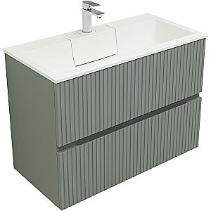 Тумба с раковиной Aquanet Джейн 100 313320 мисти грин для ванной в интернет-магазине Sanbest