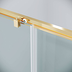 Душевой уголок Grossman Cosmo 120х100 120.K33.02.1210.32.00 стекло прозрачное/профиль золото брашированное купить в интернет-магазине Sanbest