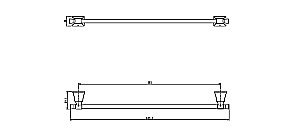 Полотенцедержатель Art&Max Genova AM-M-036-CR купить в интернет-магазине сантехники Sanbest
