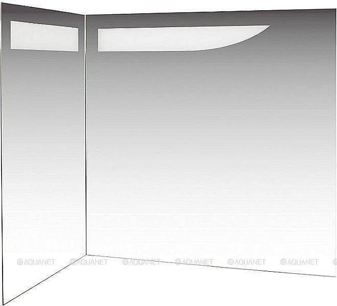 Зеркало De Aqua Трио Люкс 90 L/R белый в ванную от интернет-магазине сантехники Sanbest