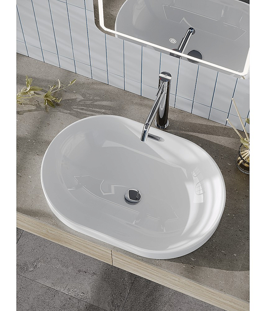 Раковина Agger ASB02600 белый глянец купить в интернет-магазине Sanbest