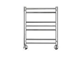 Полотенцесушитель водяной Aquatek Вега AQ DR0760CH П7 50х60 хром купить в интернет-магазине сантехники Sanbest