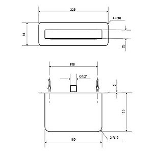 Излив Excellent Krotos 8025 хром купить в интернет-магазине сантехники Sanbest