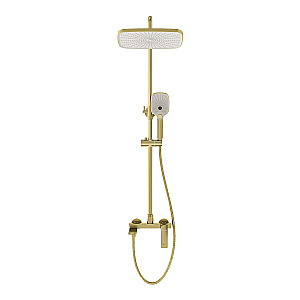 Душевая система Grossman Mercury 500.K35.10.320 золото брашированное купить в интернет-магазине сантехники Sanbest