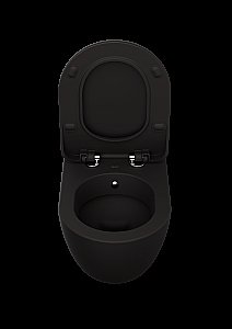 Унитаз подвесной с функцией биде Creavit Free FE320-00SM00E-0000 черный матовый купить в интернет-магазине Sanbest