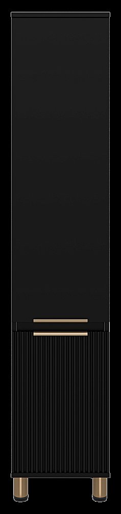 Пенал универсальный Misty ENFIDA 35 черный для ванной в интернет-магазине сантехники Sanbest