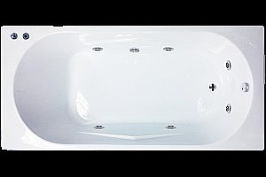Акриловая ванна Royal Bath Tudor Standart RB407702ST 160x70 белая с гидромассажем купить в интернет-магазине Sanbest