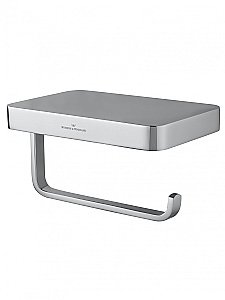 Держатель для туалетной бумаги с полкой WONZON & WOGHAND FLAT WW-9736 хром купить в интернет-магазине сантехники Sanbest