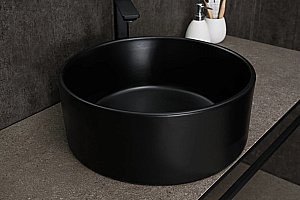 Раковина накладная Gid Esfera 40 Bm9011 53368 черная матовая купить в интернет-магазине Sanbest