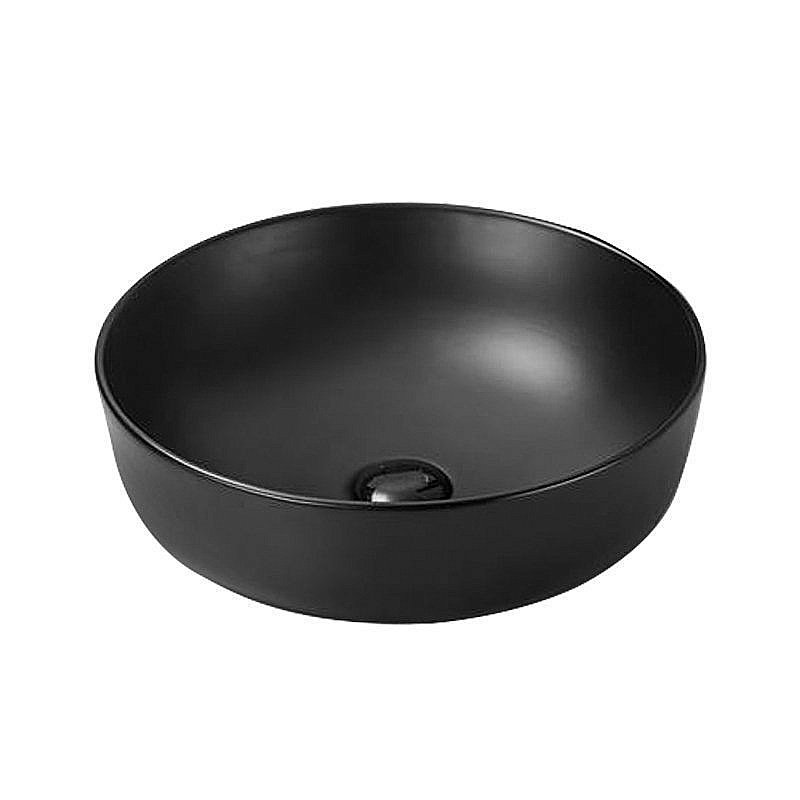 Раковина накладная SantiLine 41,5 SL-1054MB черная матовая купить в интернет-магазине Sanbest