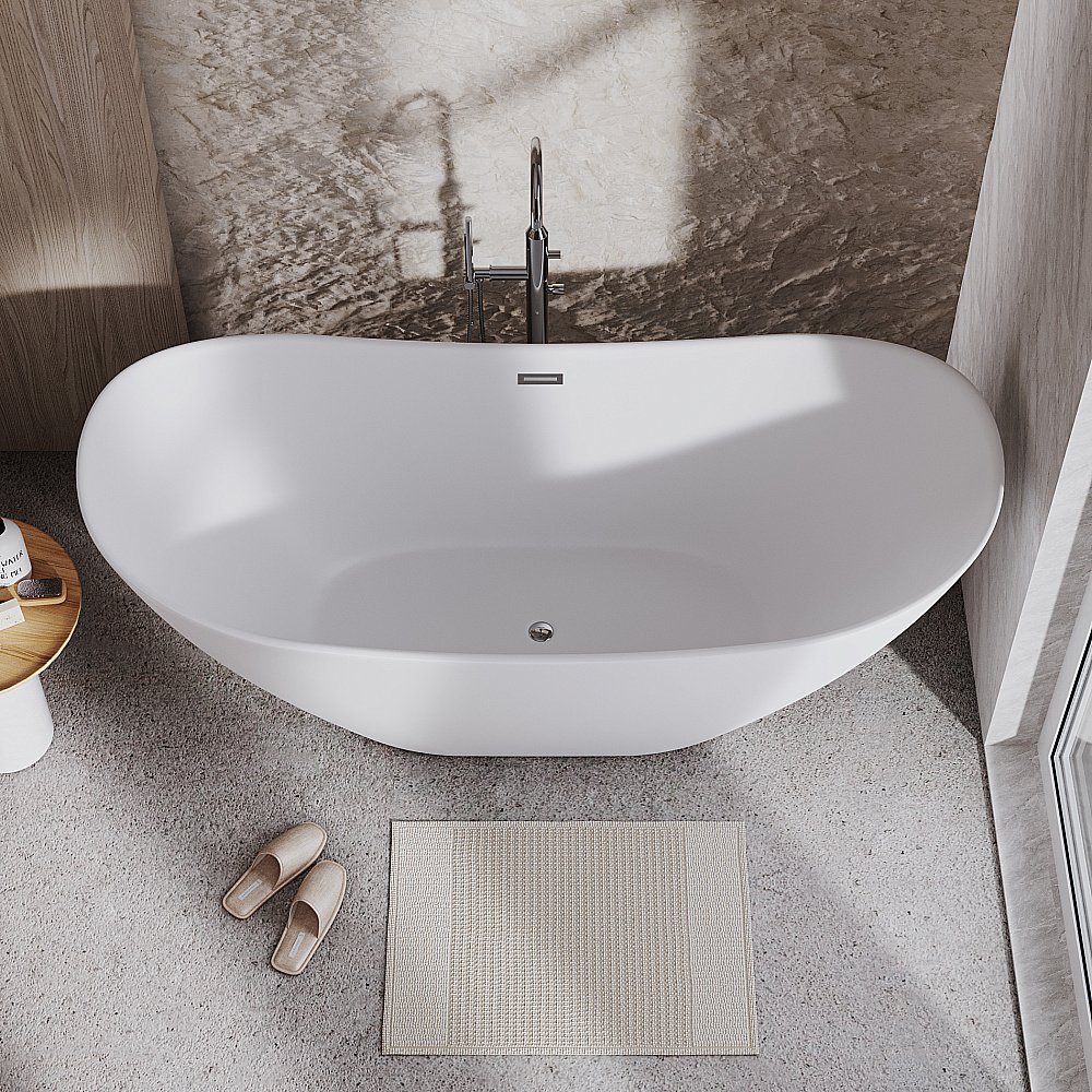 Ванна акриловая Grossman Galaxy GR-2103M 180x77 белая матовая купить в интернет-магазине Sanbest