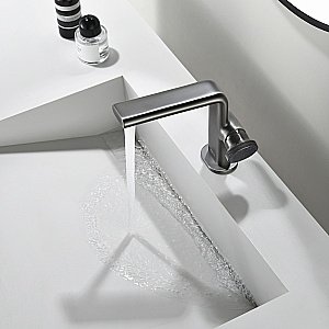 Смеситель для раковины Black&white Gravity GF-7207-GM оружейная сталь матовая купить в интернет-магазине сантехники Sanbest