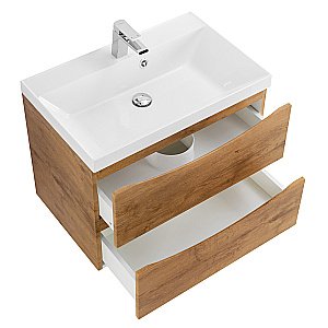 Тумба с раковиной Belbagno MARINO 65 подвесная Rovere Nature для ванной в интернет-магазине Sanbest