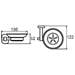 Мыльница Milardo Neva NEVSMG0M42 хром купить в интернет-магазине сантехники Sanbest