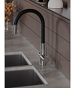 Смеситель для кухни Agger Elegant A3230322 сатин матовый купить в интернет-магазине сантехники Sanbest