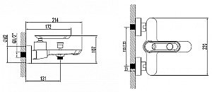 Смеситель для ванны Bien Hermes ORB купить в интернет-магазине сантехники Sanbest