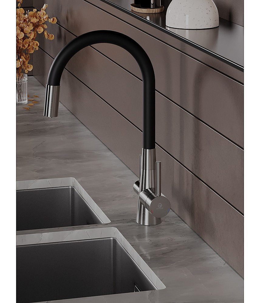 Смеситель для кухни Agger Elegant A3230322 сатин матовый купить в интернет-магазине сантехники Sanbest