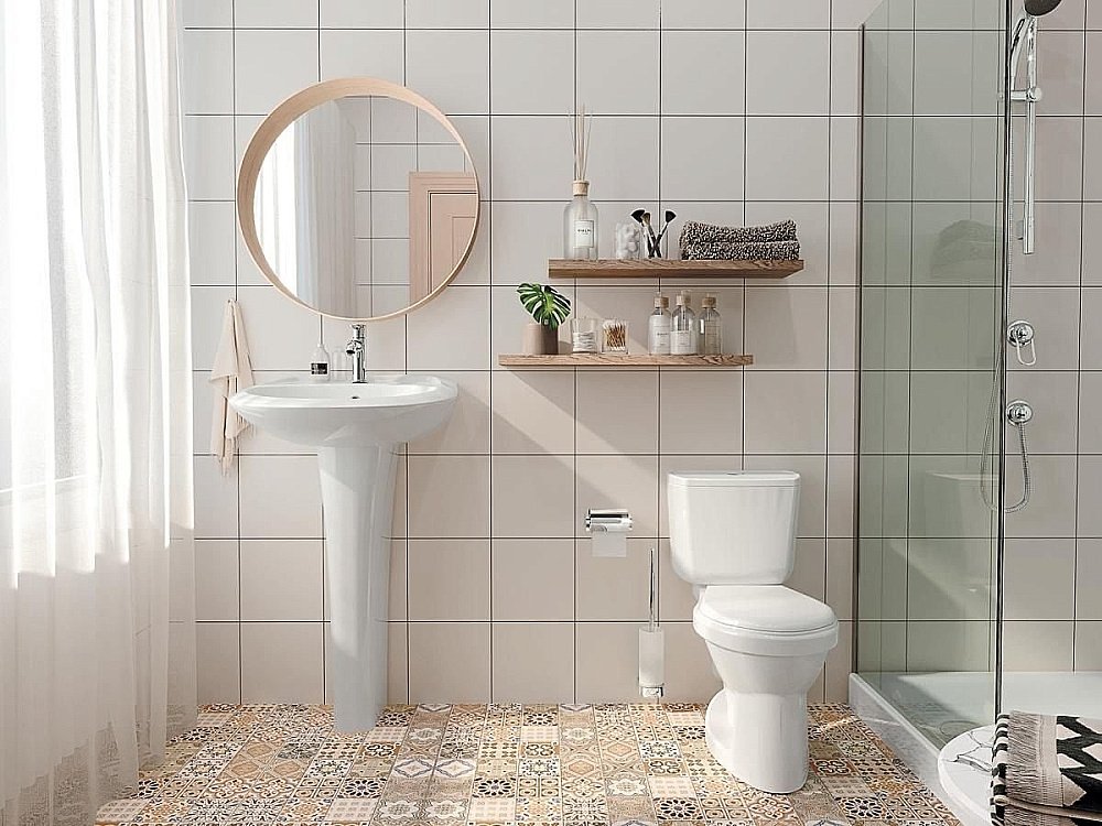 Унитаз-компакт Santek Бриз 1WH302138 с бачком, с крышкой купить в интернет-магазине Sanbest