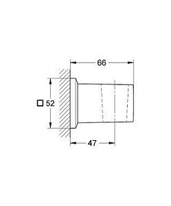 Настенный держатель Grohe Allure Brilliant 27706 000 купить в интернет-магазине сантехники Sanbest