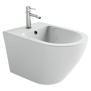 Биде подвесное Ceramica Nova Whirl CN11008 белое купить в интернет-магазине Sanbest