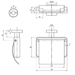 Держатель для туалетной бумаги Villeroy&Boch Elements – Striking TVA15201300061 хром купить в интернет-магазине сантехники Sanbest