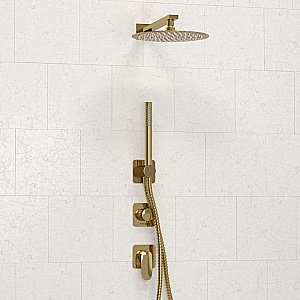 Душевая система WasserKRAFT Neckar 2100 SET2830 золото купить в интернет-магазине сантехники Sanbest