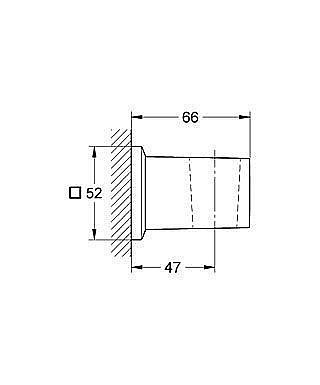 Настенный держатель Grohe Allure Brilliant 27706 000 купить в интернет-магазине сантехники Sanbest
