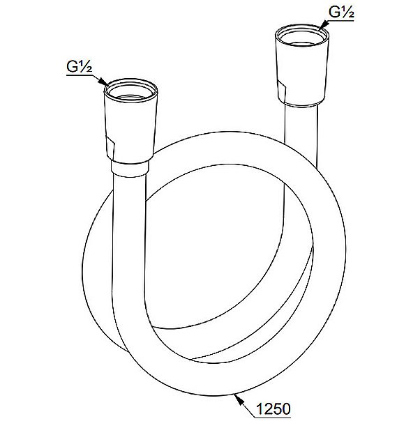 Душевой шланг Kludi Suparaflex 6107153-00 белый матовый купить в интернет-магазине сантехники Sanbest