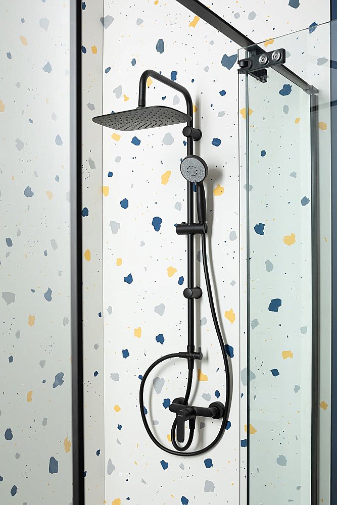 Душевая система Aquanet Passion RC AF300-70-RC-B купить в интернет-магазине сантехники Sanbest