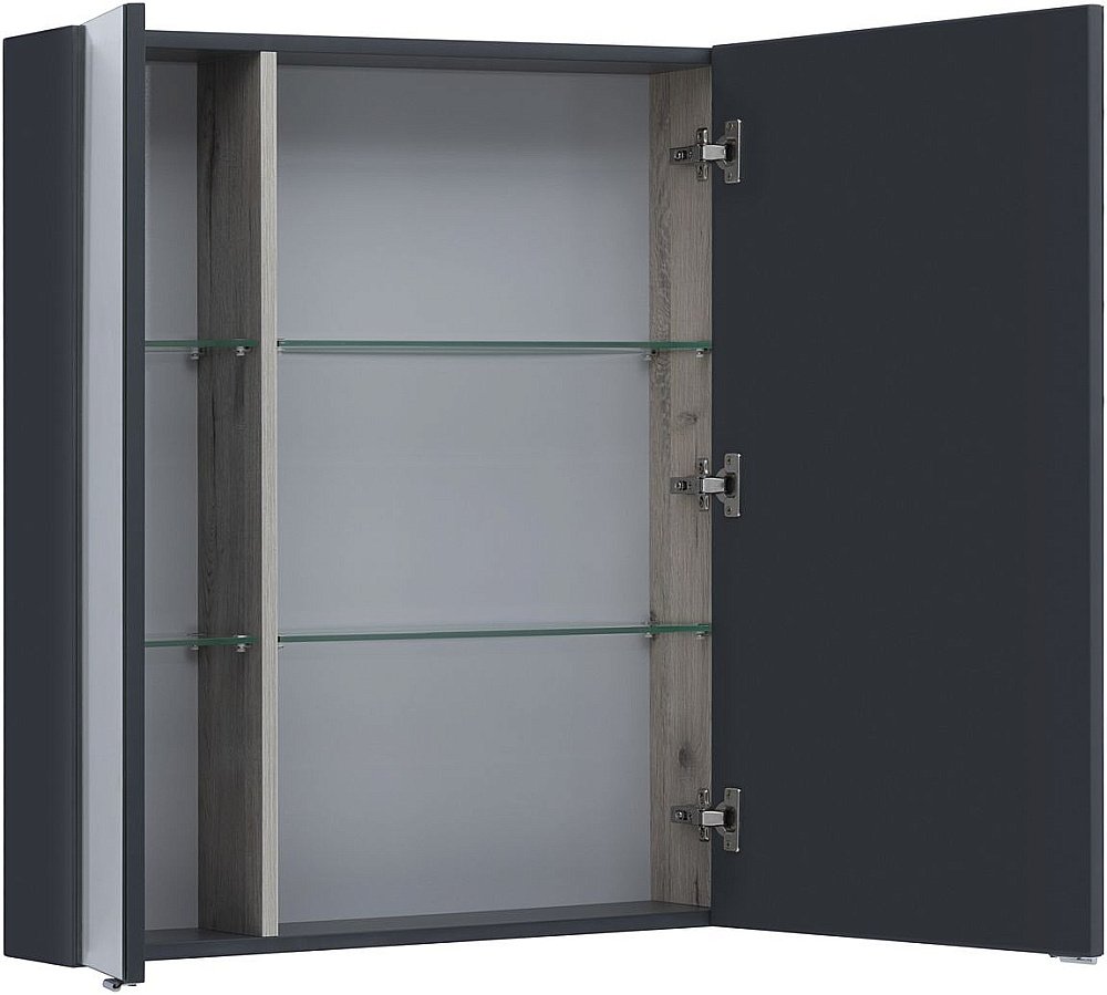 Зеркальный шкаф Aquanet Алвита new 90 антрацит купить в интернет-магазине сантехники Sanbest