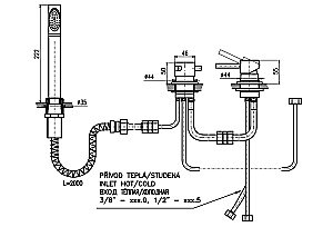 Смеситель на борт ванны RAV-Slezak SEINA SE975.5P хром купить в интернет-магазине сантехники Sanbest