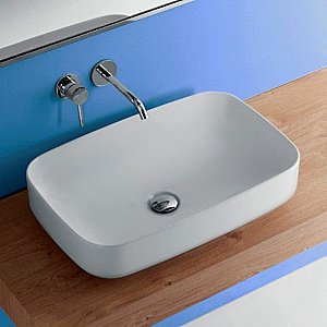 Раковина накладная Kerasan Tribeca 60 514130 белая матовая купить в интернет-магазине Sanbest