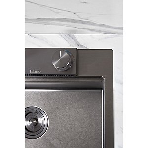 Смеситель для кухни Milacio Ultra MCU.556.GM вороненая сталь купить в интернет-магазине сантехники Sanbest